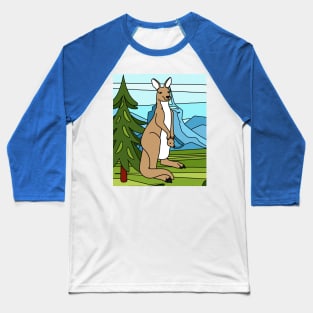 Kangaroo Bag Animal For Backpackers Baseball T-Shirt